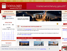 Tablet Screenshot of eventkalender.ch